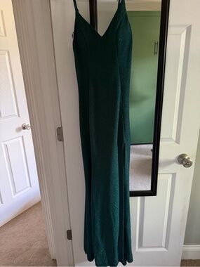 Crystal Doll Emerald Green Maxi Dress